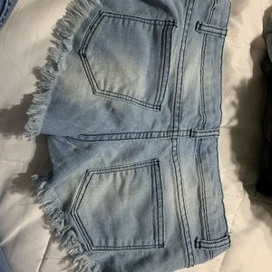 Blue asphalt shorts